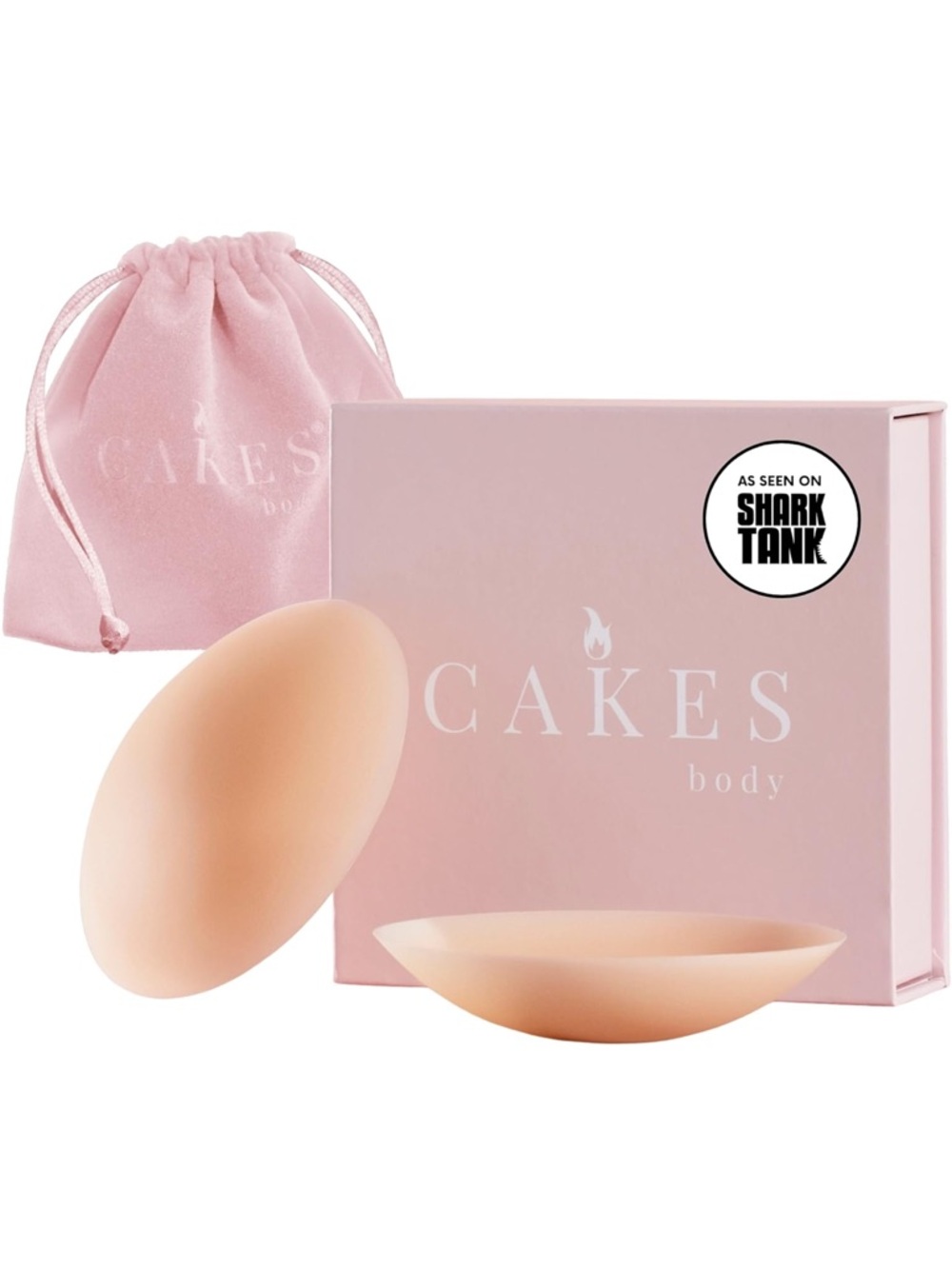 New Open Box Plus CAKES Body® Grippy Non-Adhesive Silicone Nipple Covers 4 Women